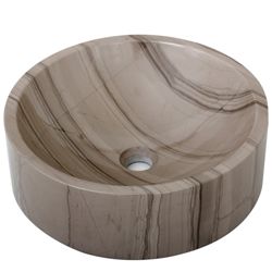 Geyser Athens Grey Marble Stone Column Vanity Sink