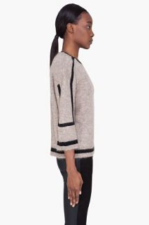 Neil Barrett Taupe Mohair Knit Sweater for women