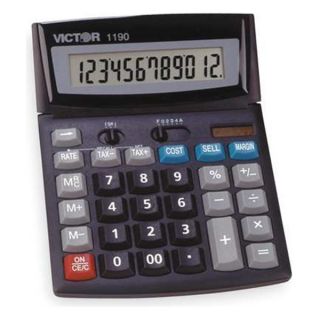 Victor 1190 Finance Portable Calculator, LCD, 12 Digit