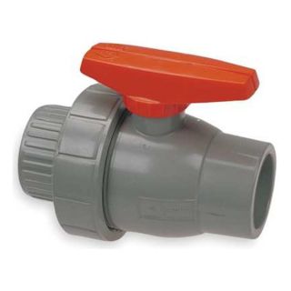 Nibco S51SU V 1/2 Ball Valve, Socket, 1/2 In, CPVC, Full Port