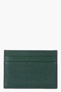Lanvin Black & Green Leather Cardholder for men