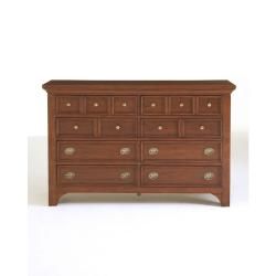 Broyhill Modern Country 8 Drawer Dresser and Mirror Set