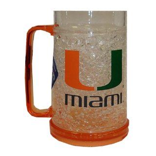 NCAA Miami Hurricanes 16 Ounce Crystal Freezer Mug Sports