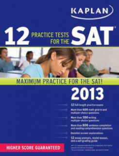 Kaplan 12 Practice Tests for the SAT 2013 (Paperback) Today $16.43