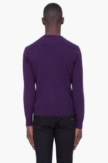 Billtornade Purple Cashmere Blend Gordon Sweater for men