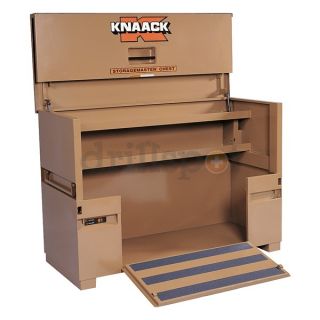 Knaack 91 Jobsite Piano Box, w/Ramp, 72 x 30 x46, Tan