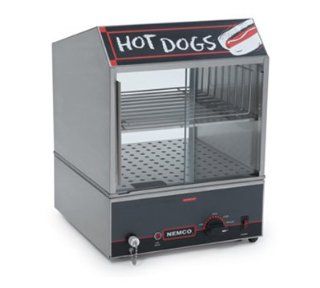  Nemco 8300 230 Roll A Grill Hot Dog Steamer w/ Bun Warmer, 230