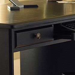 Newport Country Style Home Office Black Desk