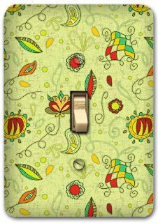 Floral Metal Light Switch Plate Cover Home Decor 224