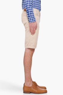 Billtornade Beige Four Shorts for men