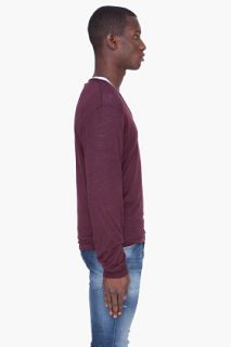 Dsquared2 Burgundy Dyed Two piece Hetero Shirt for men