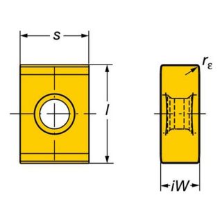 Sandvik Coromant R390 11 T3 31E MM 1040 Mill Insert, R390 11 T3 31E MM 1040, Pack of 10