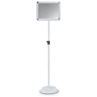 Approved Vendor 1NUR5 Sign Holder, Pedestal, 14x11, Steel, Silver