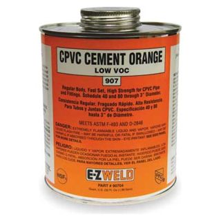 Ez Weld 90704 CPVC Cement, 32 Oz, Orange