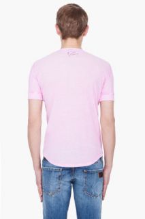 Dsquared2 Faded Pink Slim Fit Henley for men