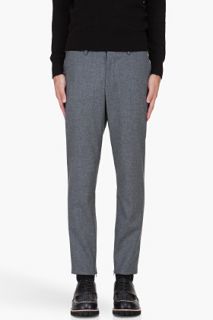 Neil Barrett Grey Flannel Trousers for men