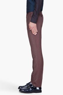 Kenzo Mottled Brown Formal Pants for men