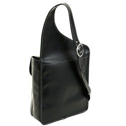 Siamod Sabotino Vertical Leather Messenger Bag