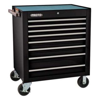 Proto J453441 8BK Rolling Cabinet, 34 In, 8 Dr, Black