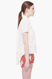 Thakoon Cream Cape Back Shirt for women