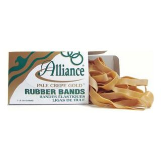 Alliance Rubber 20645 Rubber Band, #64, 3 1/2x1/4, Amber, Pk 490