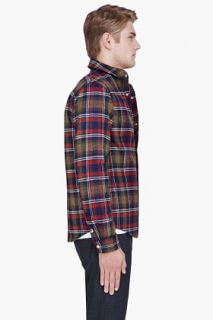 A.P.C. Red And Blue Two in one Tartan Chic Buttondown for men