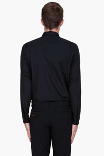 Comme Des Garçons Homme Plus Black Flower Pattern Shirt for men