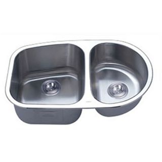 Undermount Stainless Steel 16 Gauge Double Bowl Kitchen Sink
