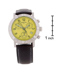 Raymond Weil Mens Chronograph Green Dial Strap Watch
