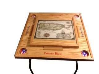 Puerto Rico Domino Table with the map