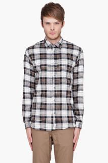 Paul Smith Jeans Brown Plaid Tailored Fit Shirt for men
