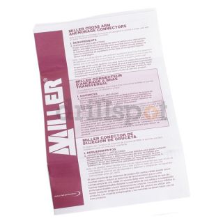 Miller By Honeywell 8183/6FTGN Cross Arm Strap, Tmprary, Plyester.400 lb.