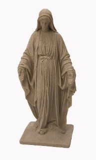 Emsco Group 2290 Poly Virgin Mary Statue Sand 34 Inch