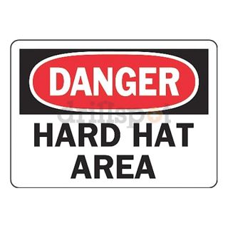 Accuform Signs MPPA004VA Danger Sign, 7 x 10In, R and BK/WHT, AL, ENG