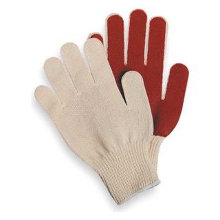 Condor 3BA38 Coated Gloves, L, White/Rust, PR