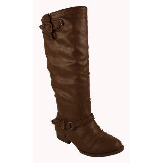 Nakia By Soda semi slouchy Equestrian styled Knee high Riding Boots