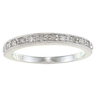 Sterling Silver 1/4ct TDW Diamond Milligrain Band Today $89.99