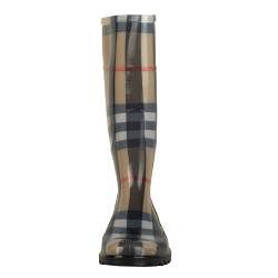 Burberry Womens Classic Plaid Rubber Rain Boot