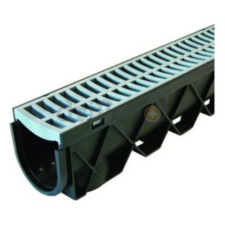 Fernco Inc. FSD CHGG 39.5 Storm Drain Channel & Gray Grate Assembly