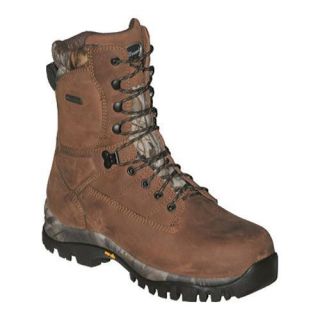 Mens SensorTrak Canyon 9in Hunting Boot Brown Crazy Horse Leather