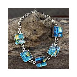 Glass Urban Blues Charm Bracelet (Mexico) Today $159.99