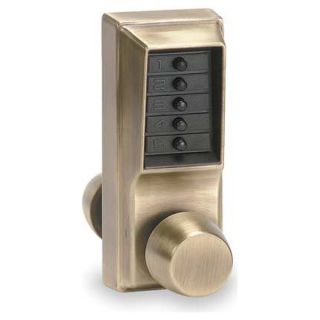 Kaba 1031 05 41 Pushbutton Access Control, Knob, Brass