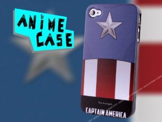 iPhone 4 & 4S HARD CASE anime Captain America + FREE