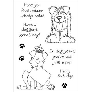 Delightful Dogs No. 1 Inky Antics Clear Stamp Set