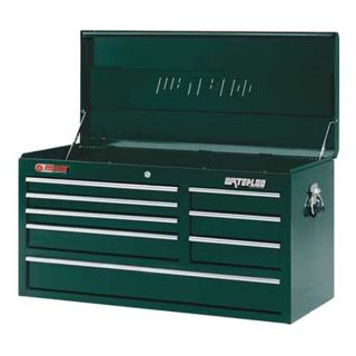 Waterloo TRX4108FG Top Chest, 41 W, 8 Drawer, Forest Green