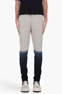 Ann Demeulemeester Taupe Dip Dyed Trousers for men