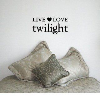 LIVE LOVE TWILIGHT   Edward Cullen Design   Vinyl Wall