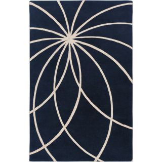 Hand tufted Fairmont Dark Blue Floral Wool Rug (76 x 96) Today $450