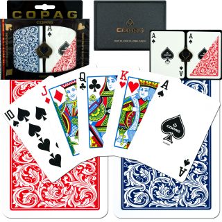 Copag 2 pack Plastic Poker size Playing Cards (Case of 12) Today $179