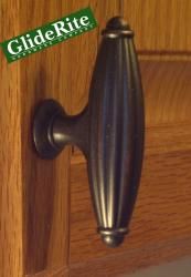 GlideRite Oil Rubbed Bronze Fluted Cabinet Knobs (Case of 25